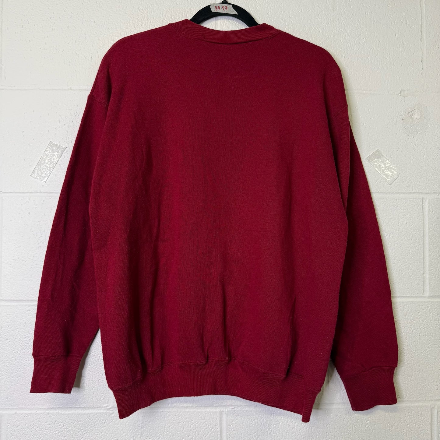 90's Harvard Mickey Mouse Disney College Crewneck Sz L (B665)