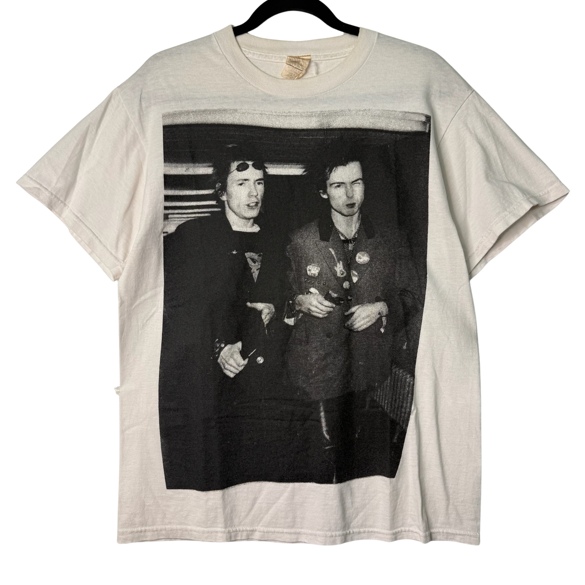 80s Sex Pistols Sid Vicious & Johnny Rotten Band T-Shirt Sz M