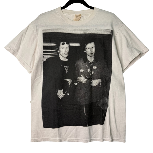 80s Sex Pistols Sid Vicious & Johnny Rotten Band T-Shirt Sz M