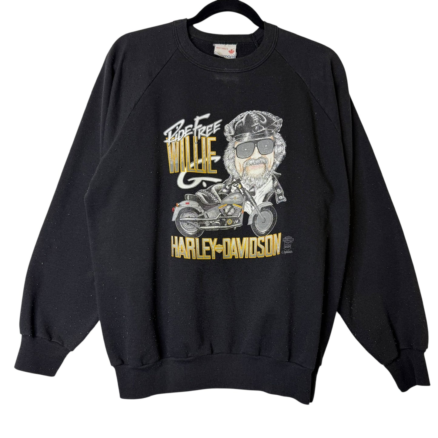 90's Harley Davidson Saskatoon Saskatchewan Crewneck Sz L (B1436)