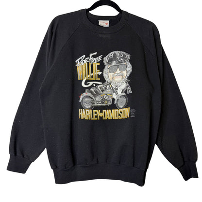 90's Harley Davidson Saskatoon Saskatchewan Crewneck Sz L (B1436)
