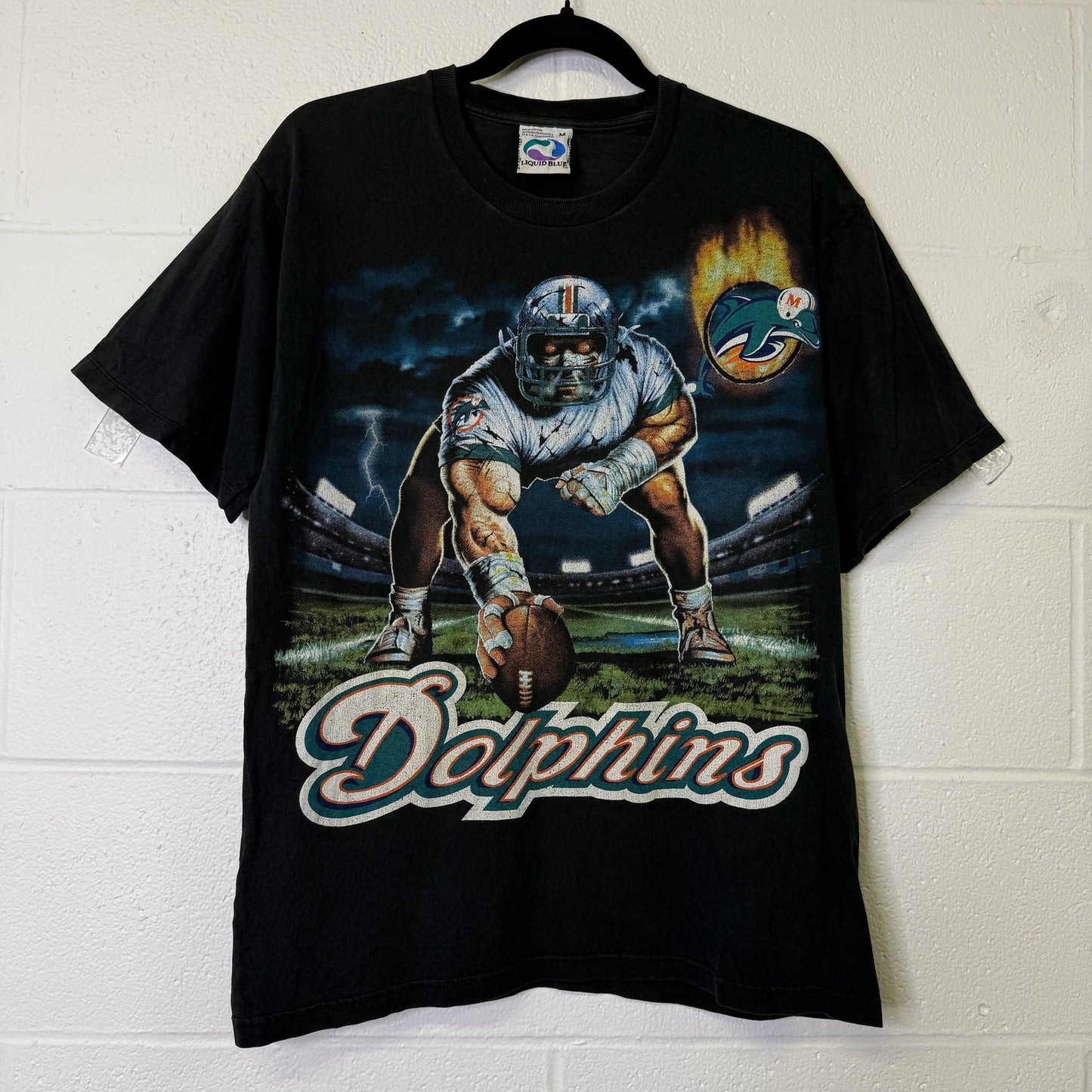 90's Miami Dolphins NFL T-shirt Sz M (B671)