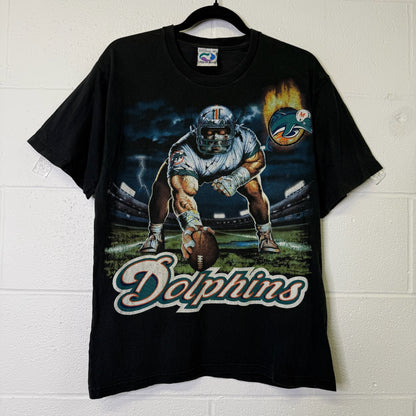 90's Miami Dolphins NFL T-shirt Sz M (B671)