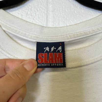 2000s Lebron James NBA SLAM Magazine Cover Cleveland Cavaliers T-Shirt Sz L (B576)