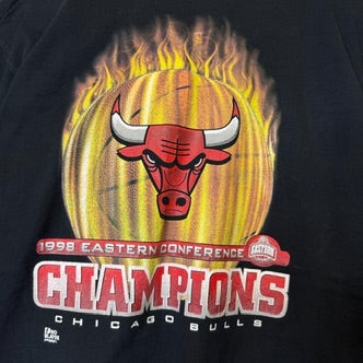 1998 Chicago Bulls NBA Finals T-Shirt Sz L (B2174)