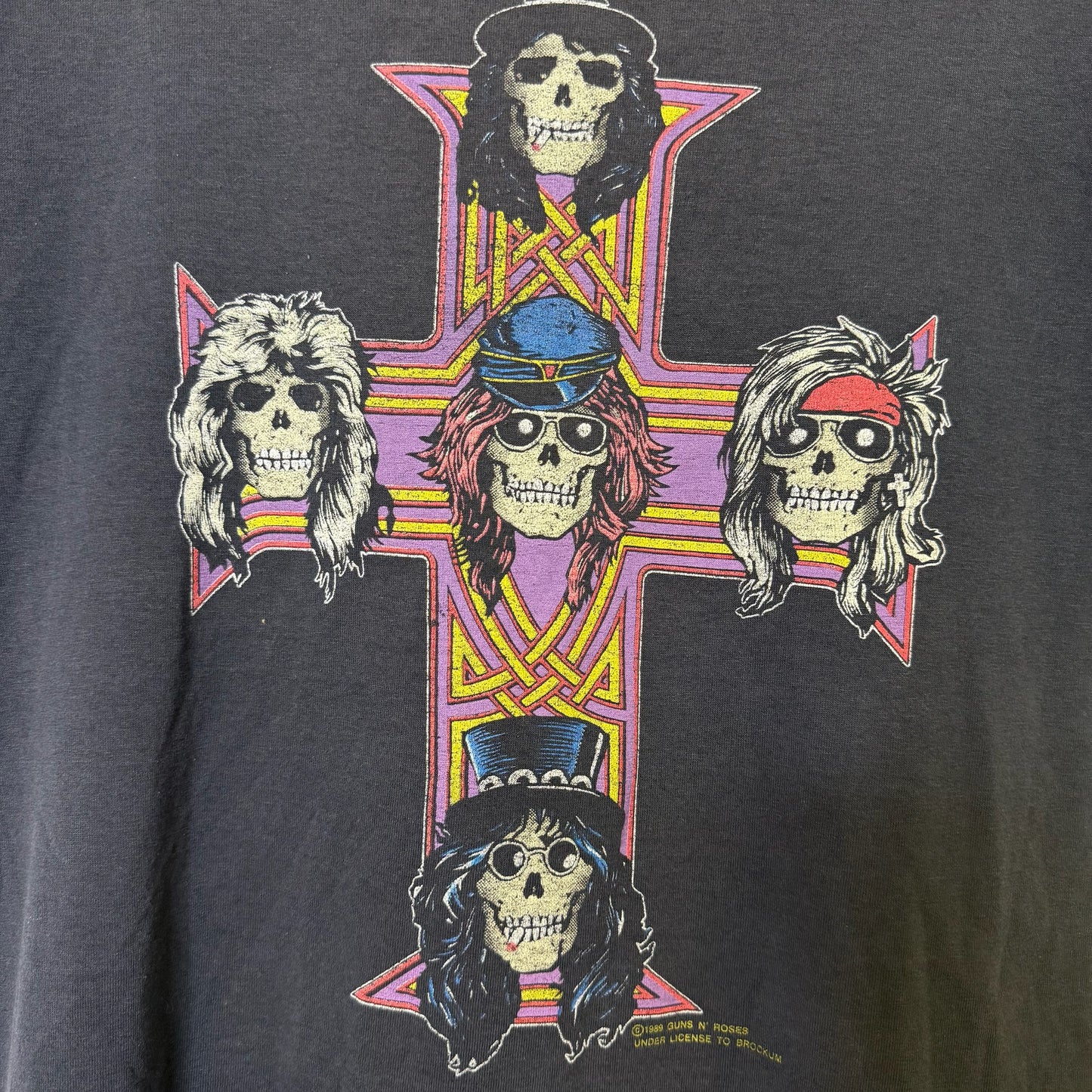 1989 Guns 'n' Roses Appetite for Destruction T-Shirt Sz L (B2292)