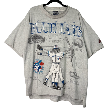 1993 Toronto Blue Jays Vitruvian Man MLB T-Shirt Sz L
