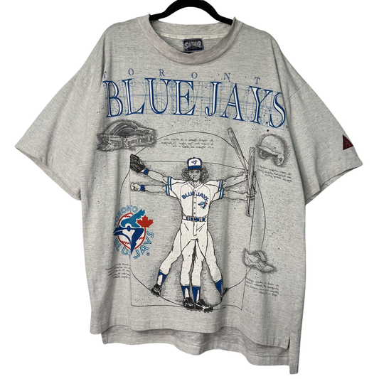 1993 Toronto Blue Jays Vitruvian Man MLB T-Shirt Sz L