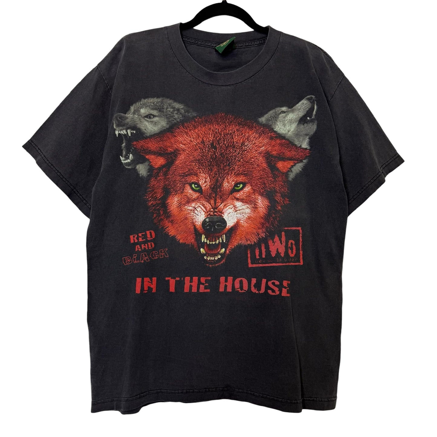 90's NWO Wolf Pack WCW T-shirt Sz L (B587)