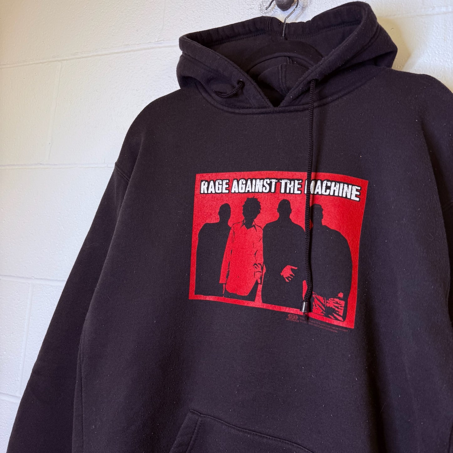 90's Rage Against The Machine Band Hoodie Sz L