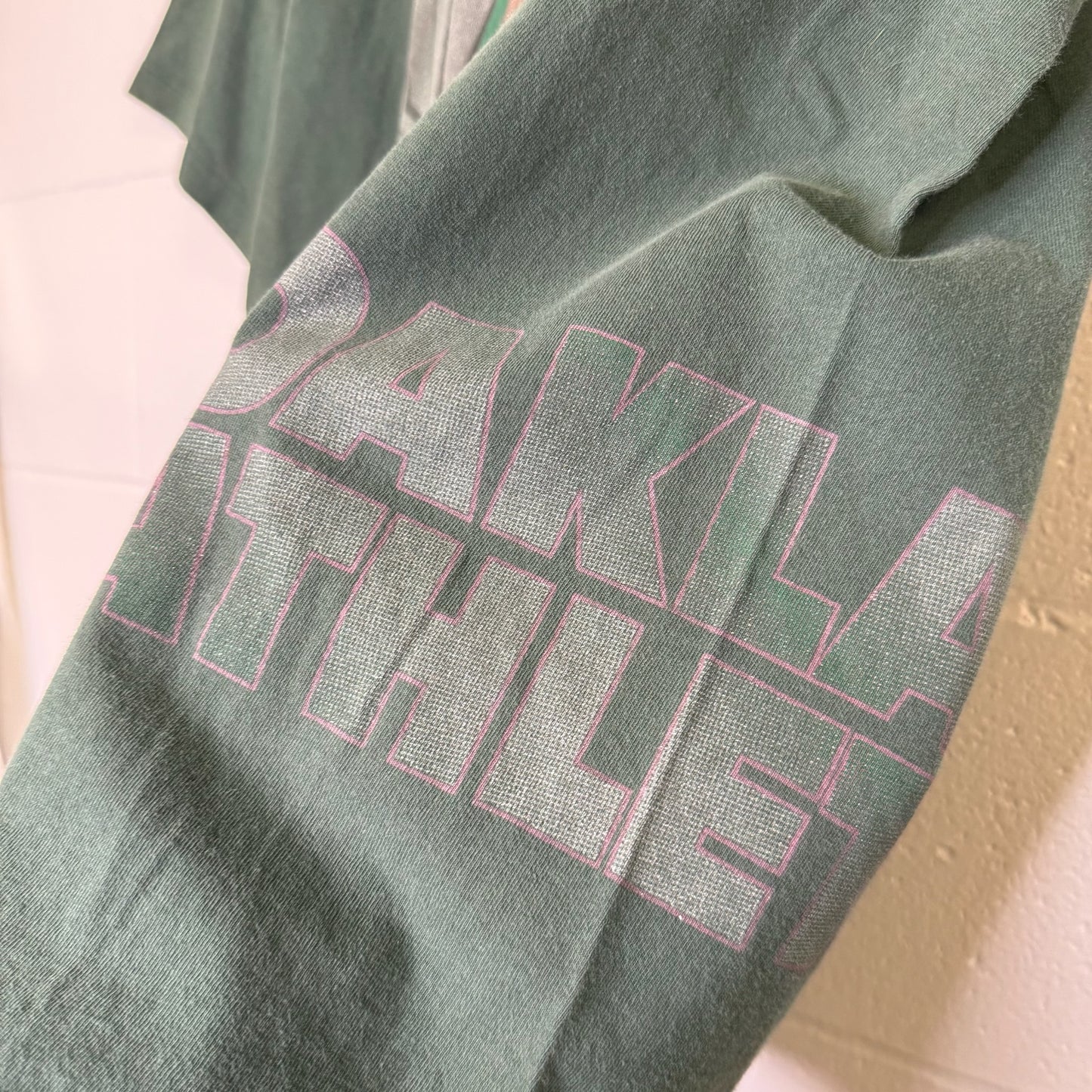 90s Oakland Athletics MLB tarter T-shirt Sz L (B2989)