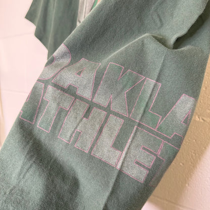 90s Oakland Athletics MLB tarter T-shirt Sz L (B2989)