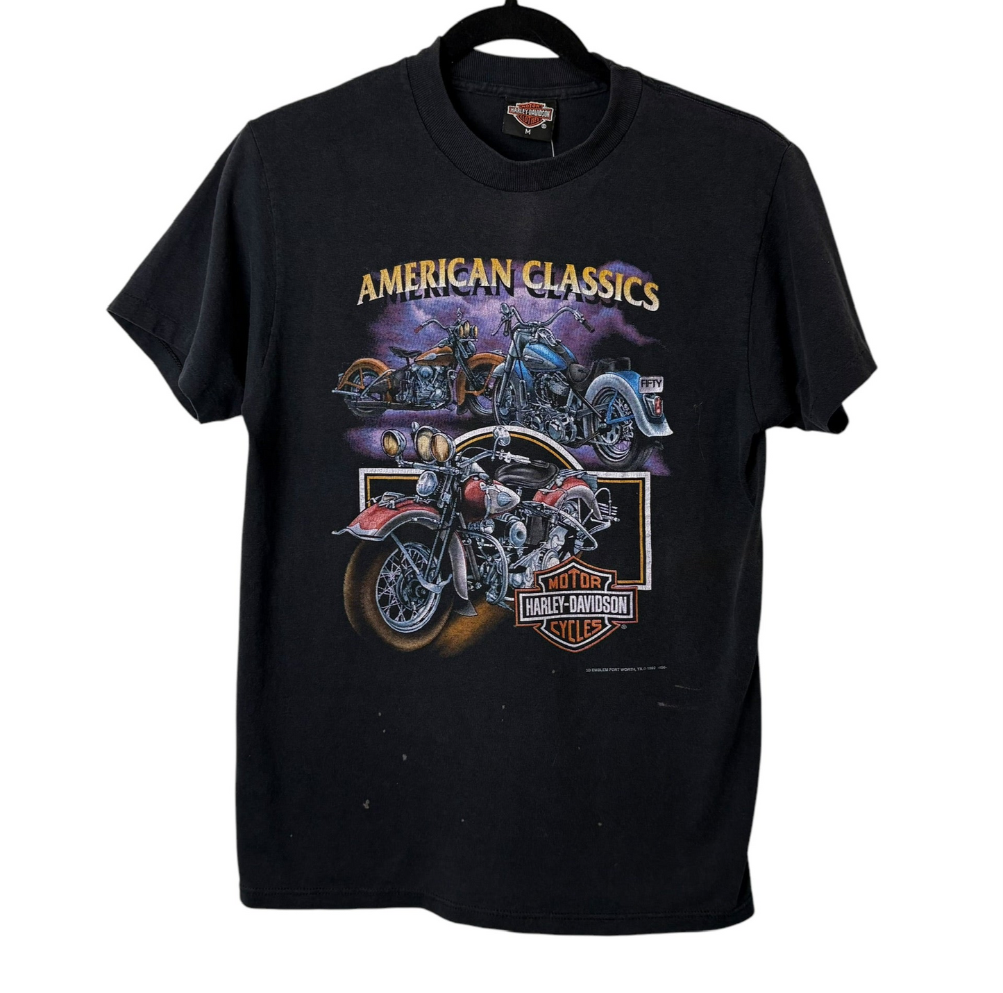 1992 Harley Davidson American Classics T-Shirt Sz M (A9711)