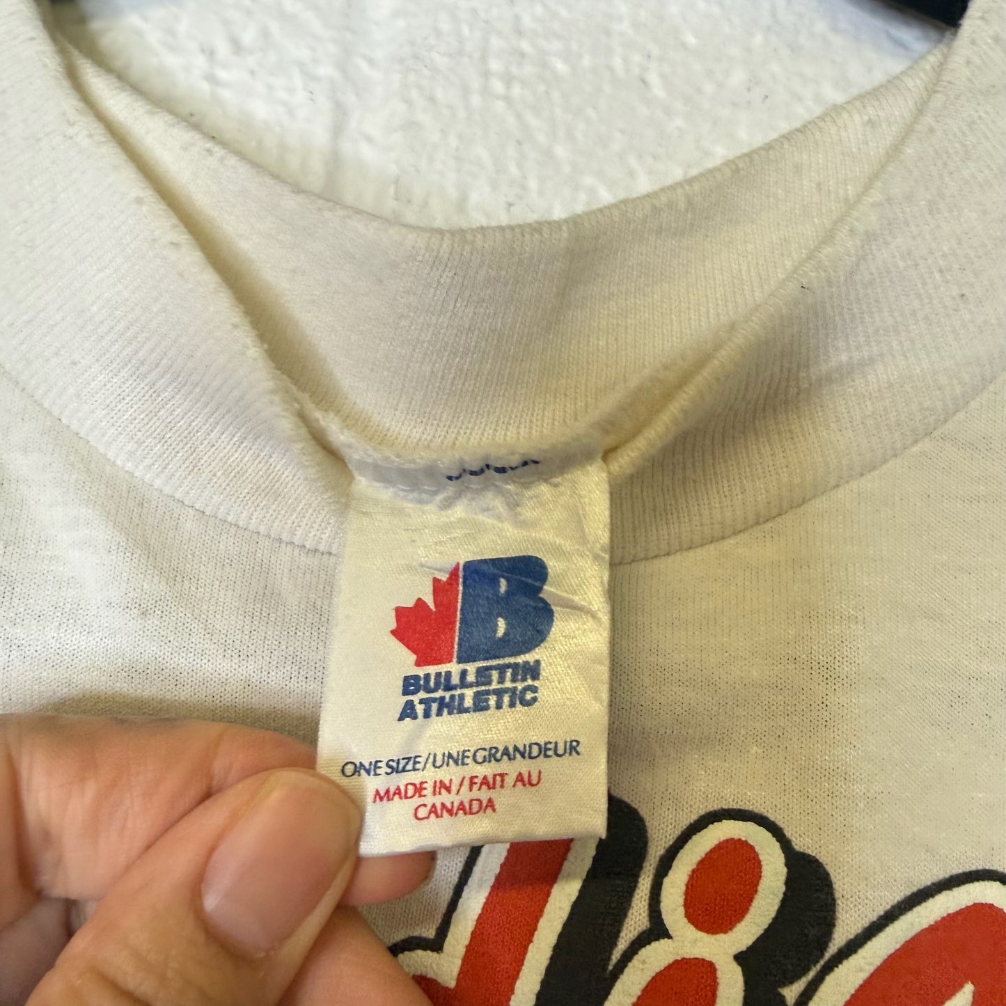 1991 Quebec Nordiques NHL Bulletin T-Shirt Sz XL