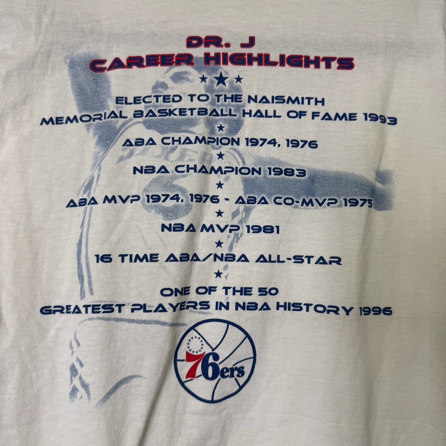 2000s Julius Irvin Philadelphia 76ers MLB T-shirt Sz L (B1608)