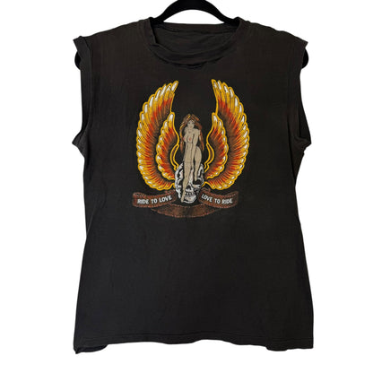 70's Harley Davidson Ride to Love T-Shirt Sz M (B1704)