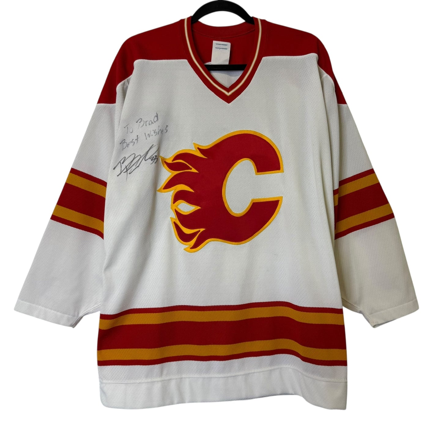 90s Calgary Flames CCM NHL Jersey Sz L