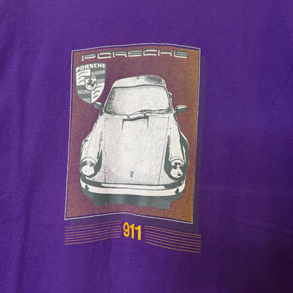 90s Porsche 911 T-shirt Sz L (A3052)