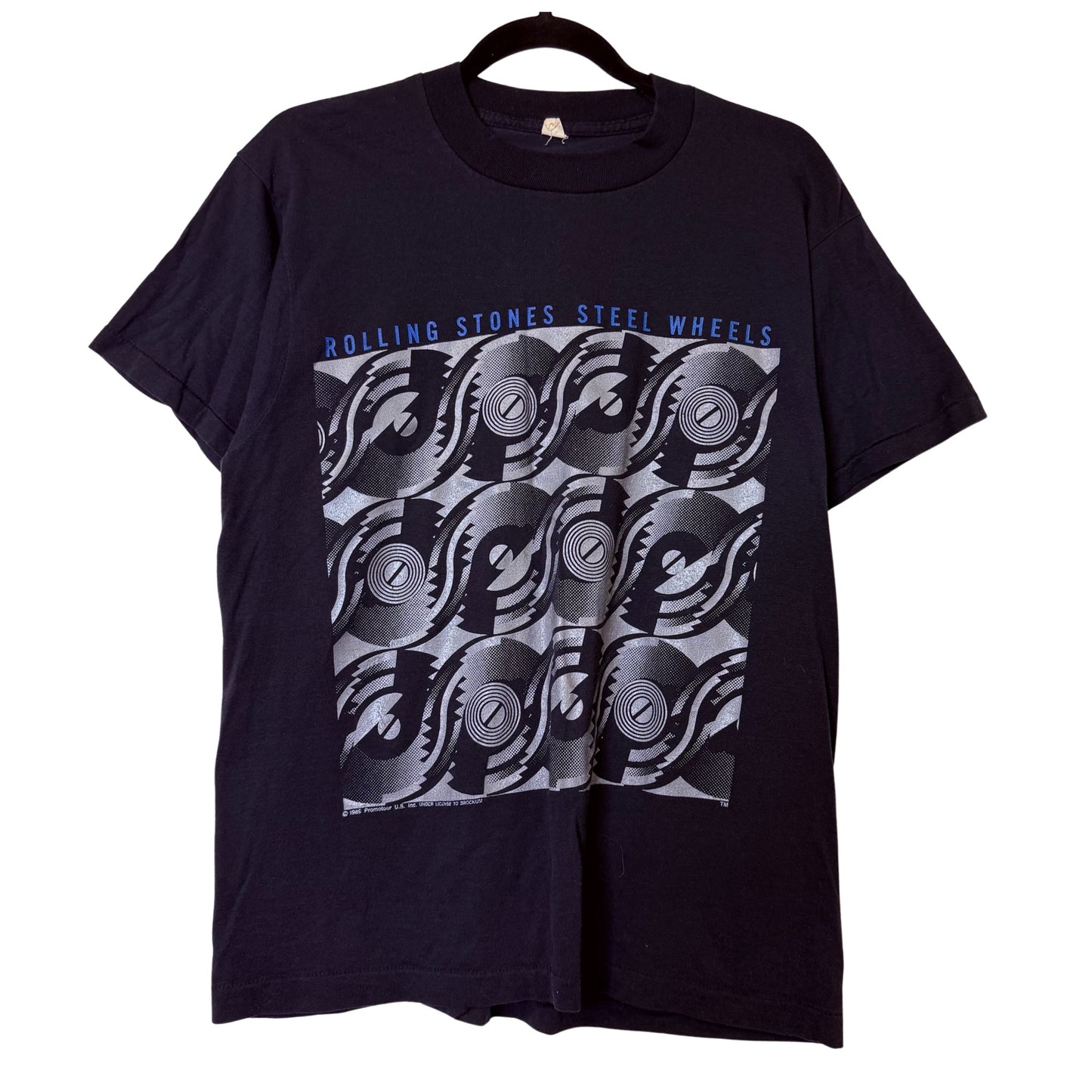 1989 The Rolling Stones Steel Wheels Band T-shirt Sz L