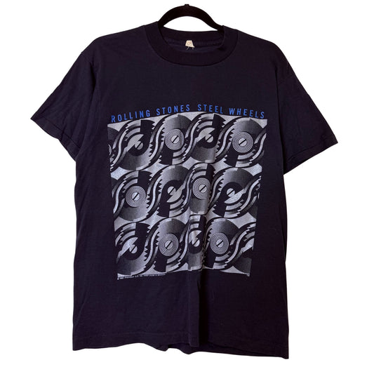 1989 The Rolling Stones Steel Wheels T-shirt Sz L