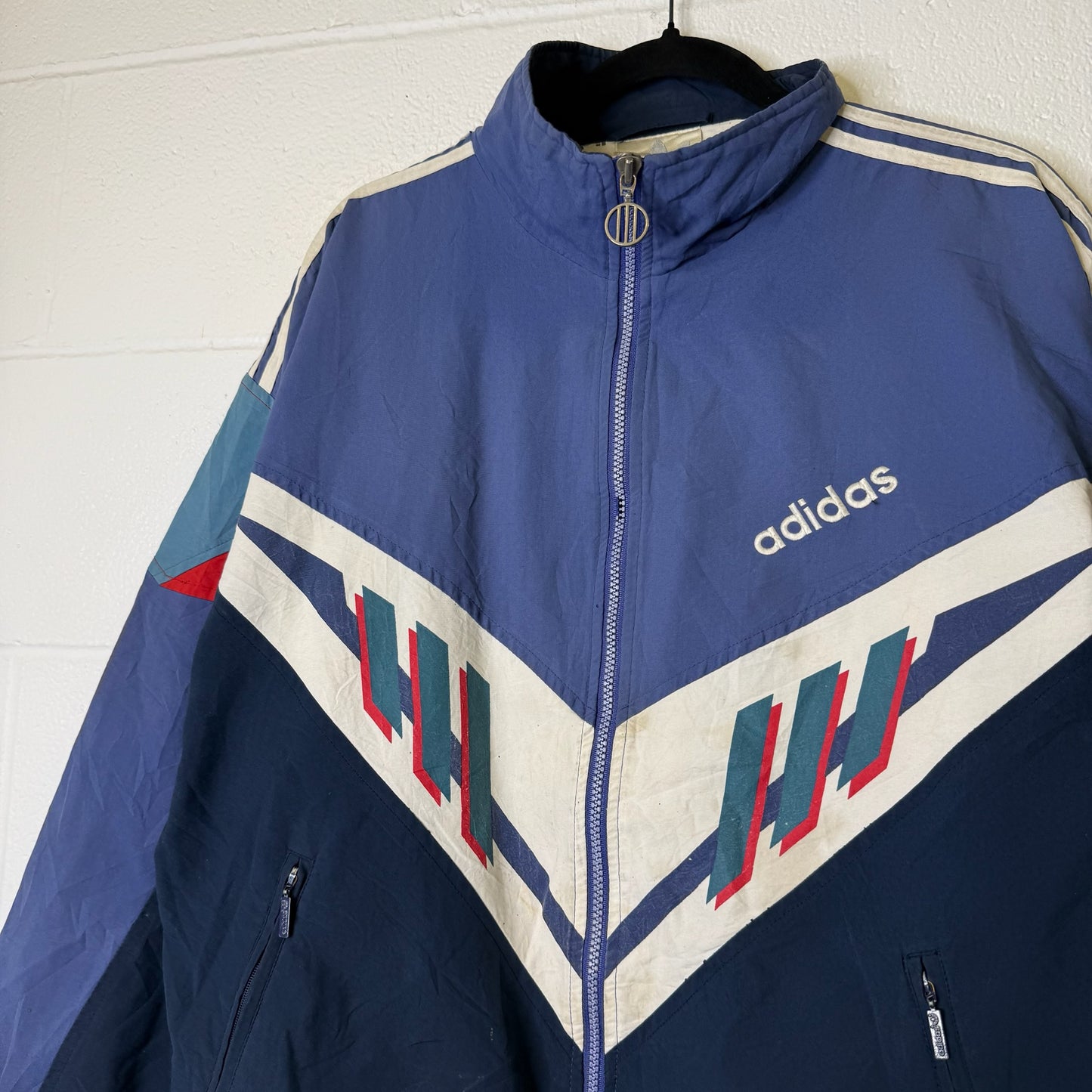 90s Adidas Colorblock Windbreaker Jacket (B2356)