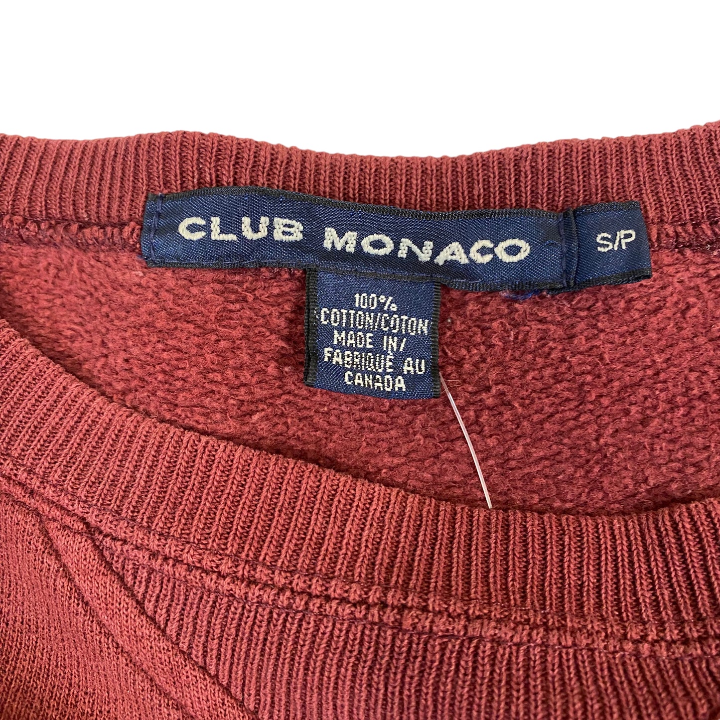 90’s Club Monaco Crewneck Maroon Sz S (X762)