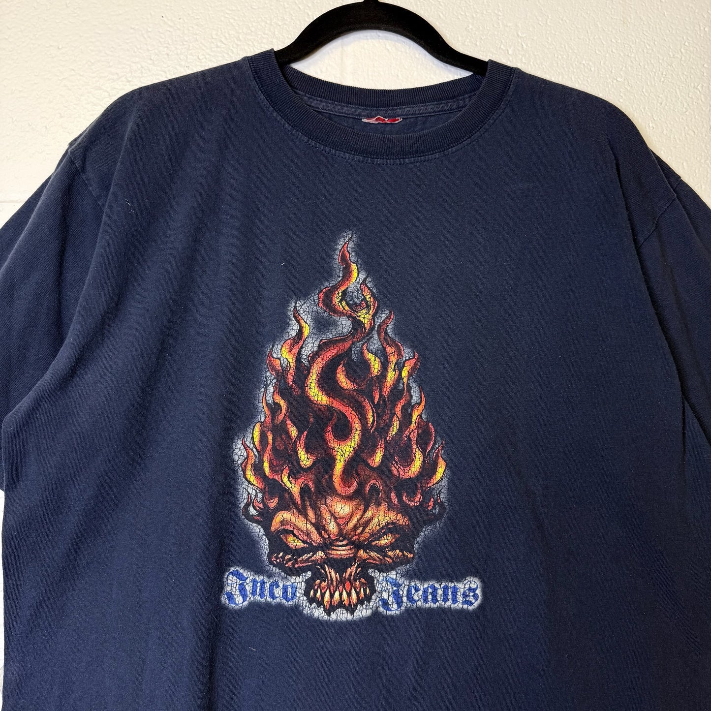 2000s JNCO Flame Head T-Shirt Sz L (B2628)