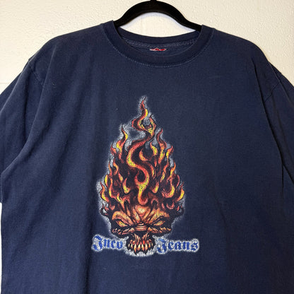 2000s JNCO Flame Head T-Shirt Sz L (B2628)