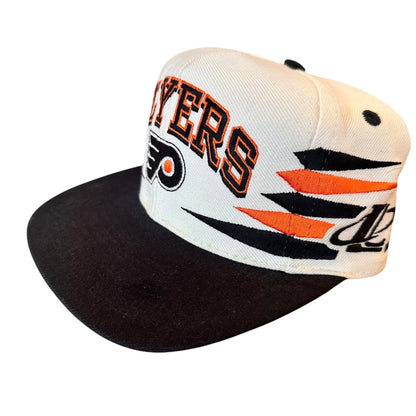 90s Philadelphia Flyers Diamond Cut Logo Athletics NHL Snapback Hat