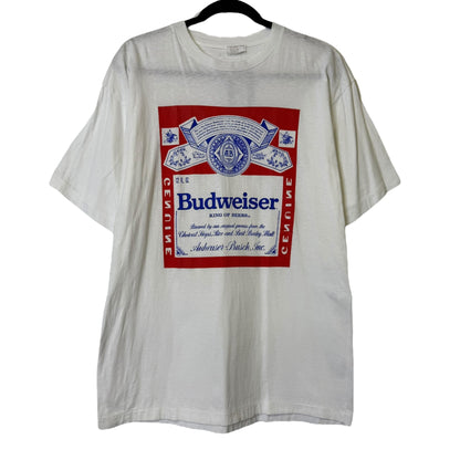 90's Budweiser Beer T-Shirt Sz L (B068)