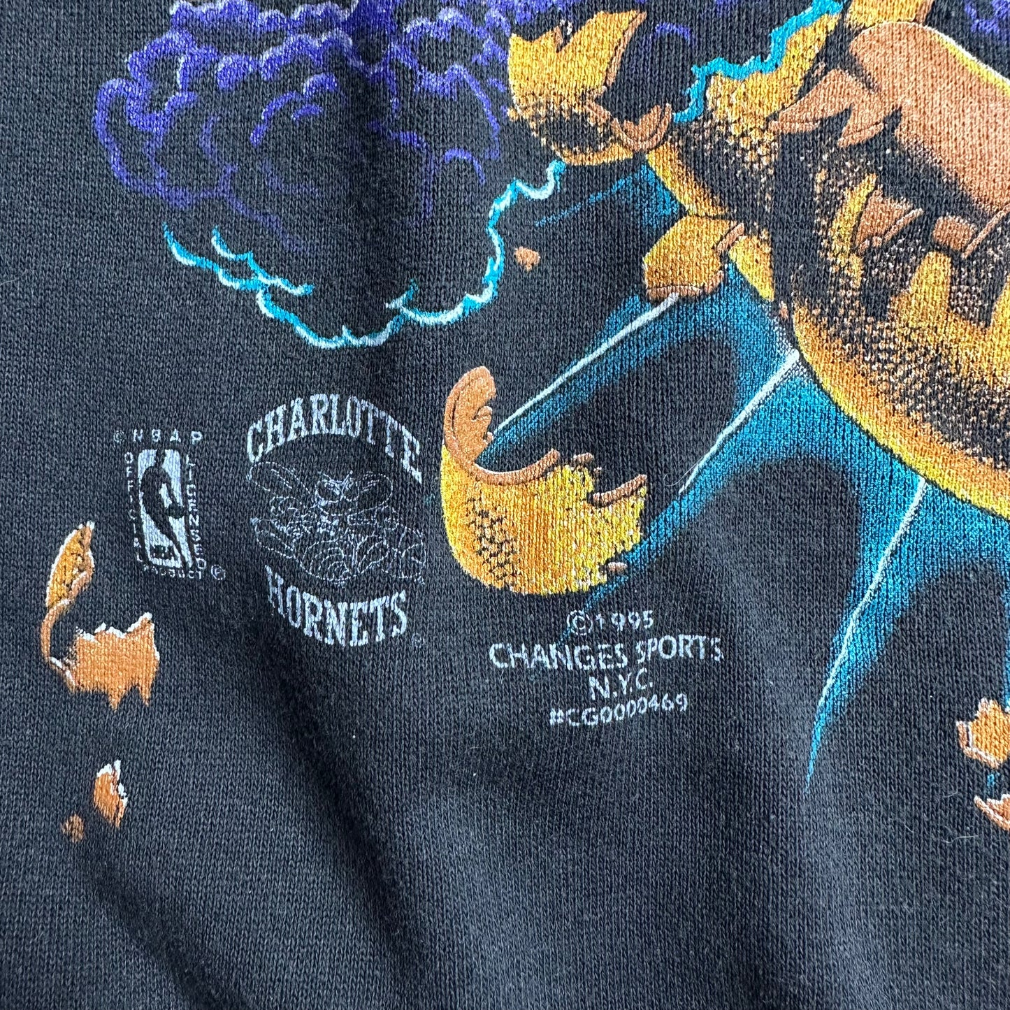 90’s Charlotte Hornets Explosion NBA Crewneck Sz XL