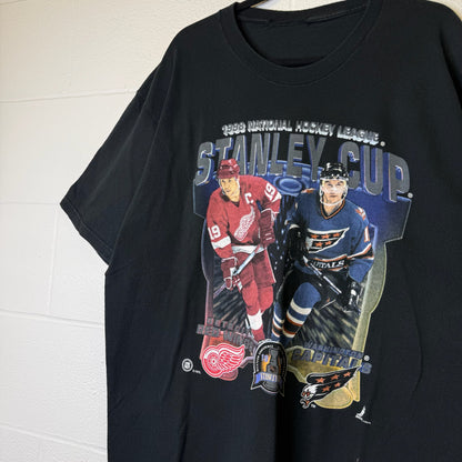 1998 NHL Stanley Cup Washington Capitals vs Detroit Red Wings T-shirt (B2423)