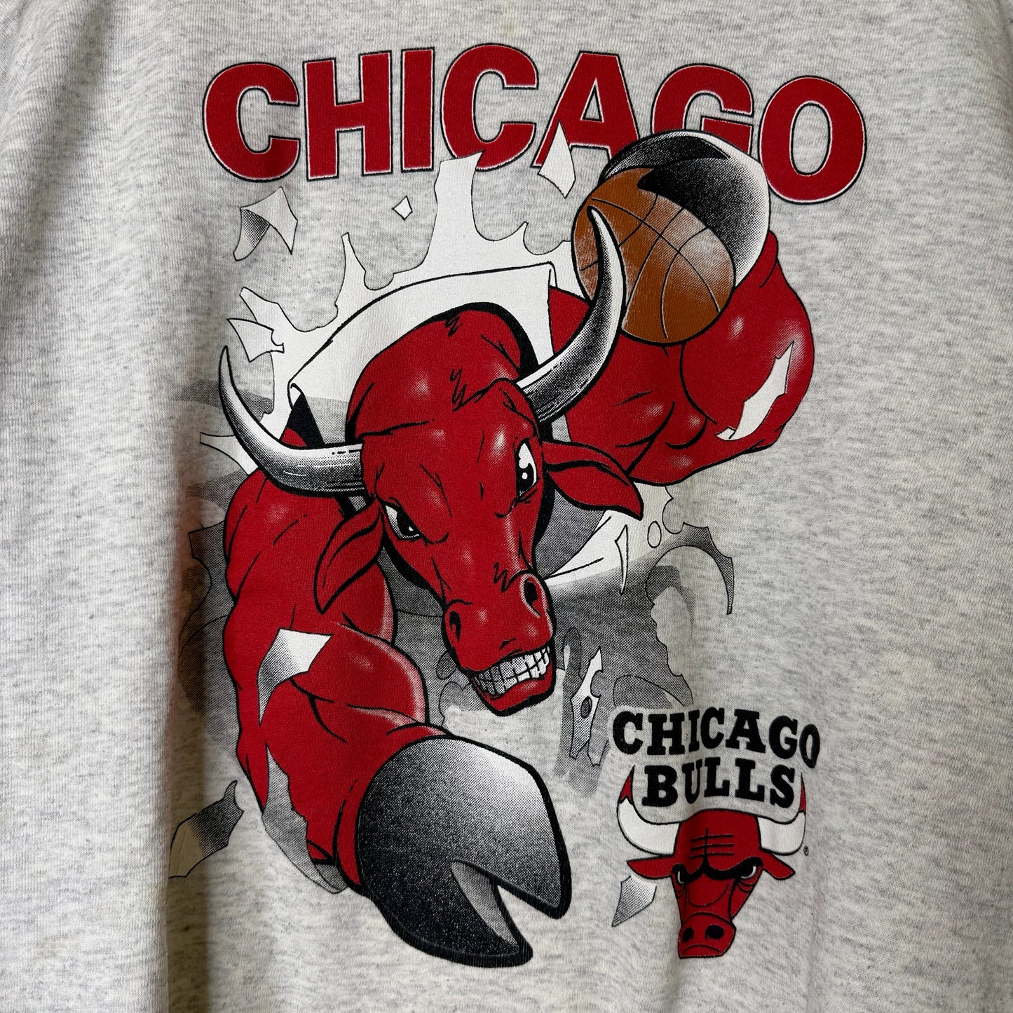 90s Chicago Bulls NBA Nutmeg Breakthrough Crewneck Sz L (B2086)