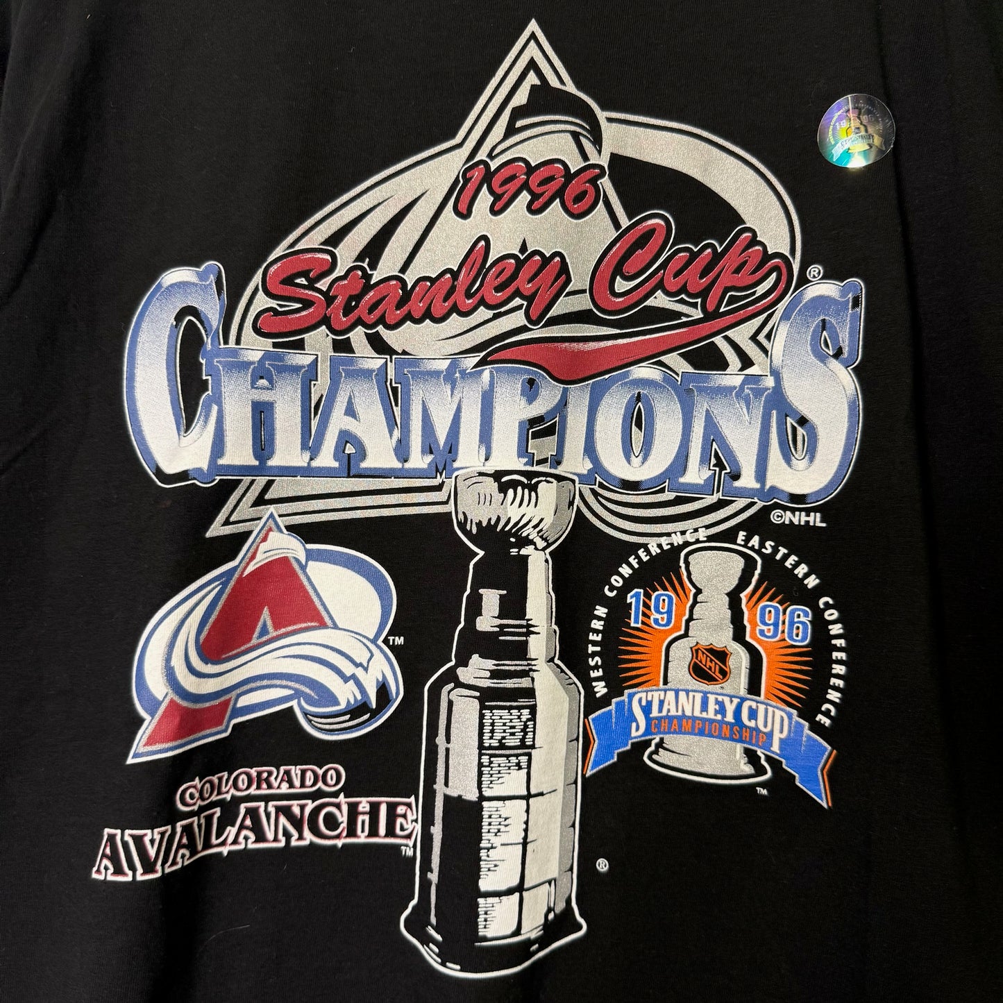 1996 Colorado Avalanche NHL T-shirt Sz L (B1628) NWT