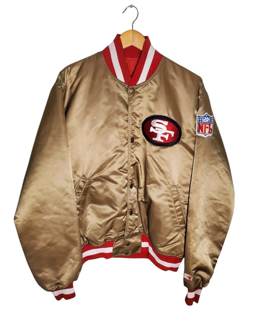 90's San Francisco 49ers Starter Satin Jacket Sz XL