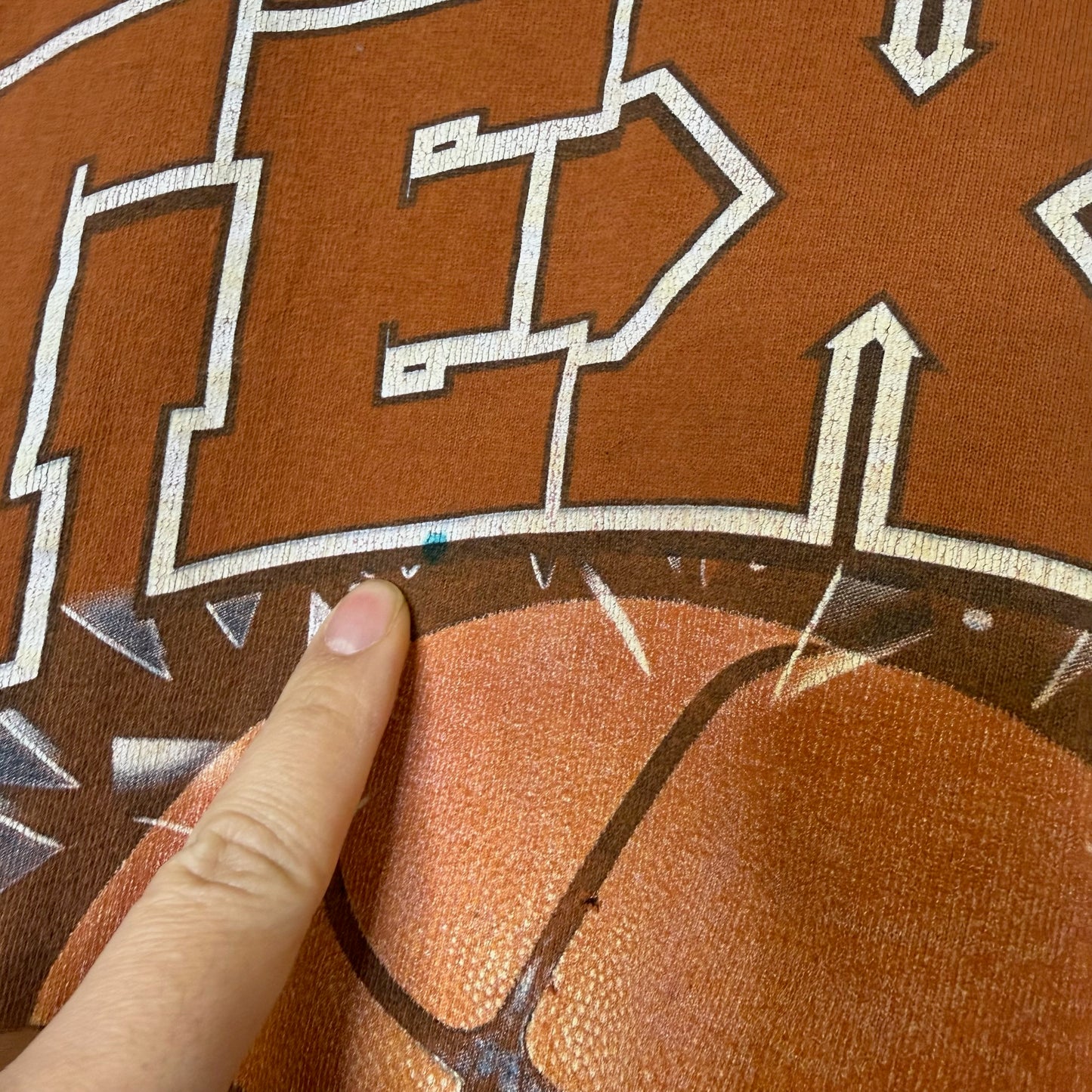 90's Texas Longhorns NCAA T-Shirt Sz L  (B2168)