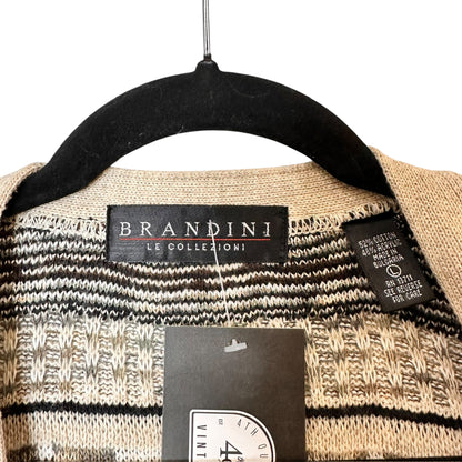 90's Coogi Style Cardigan by Brandini Sz L (A7980)