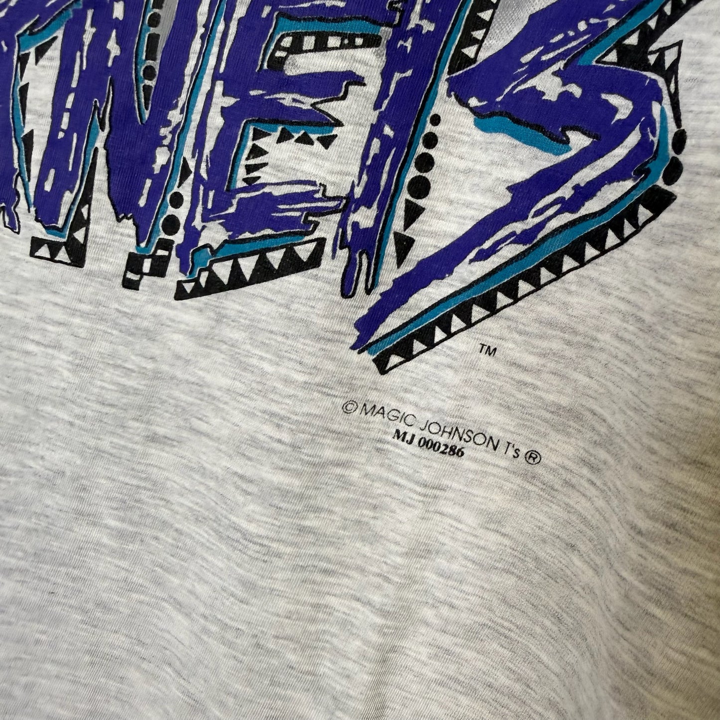 90s Magic Johnson Charlotte Hornets NBA T-Shirt Sz XL (B2899)