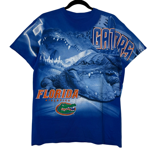 90s Florida Gators NCAA AOP T-shirt Sz L (B2816)
