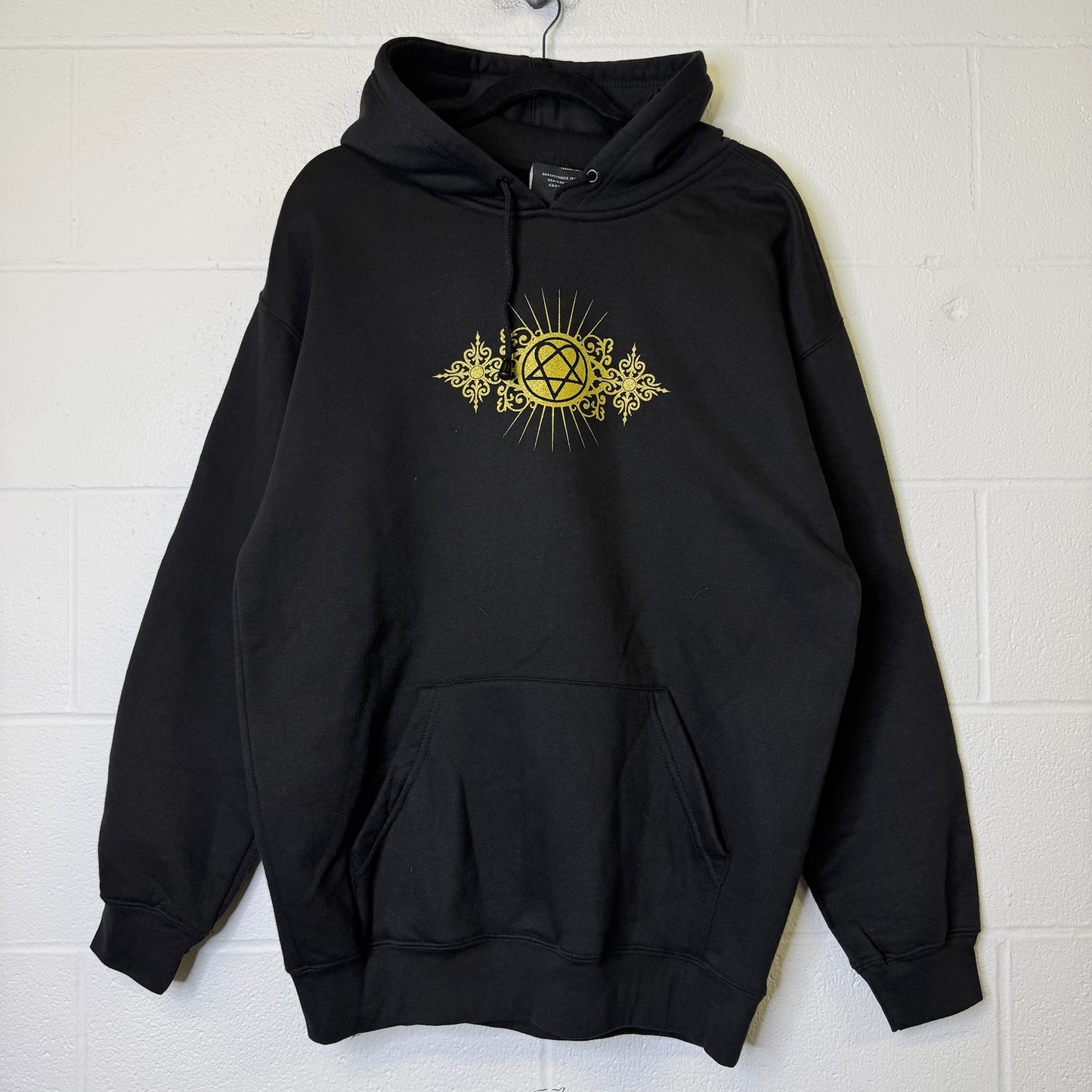 2006 HIM Heartagram Hoodie Sz L (B2038)