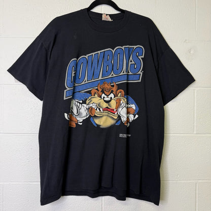 1991 Looney Tunes Dallas Cowboys NFL T-Shirt Sz XL (B683)