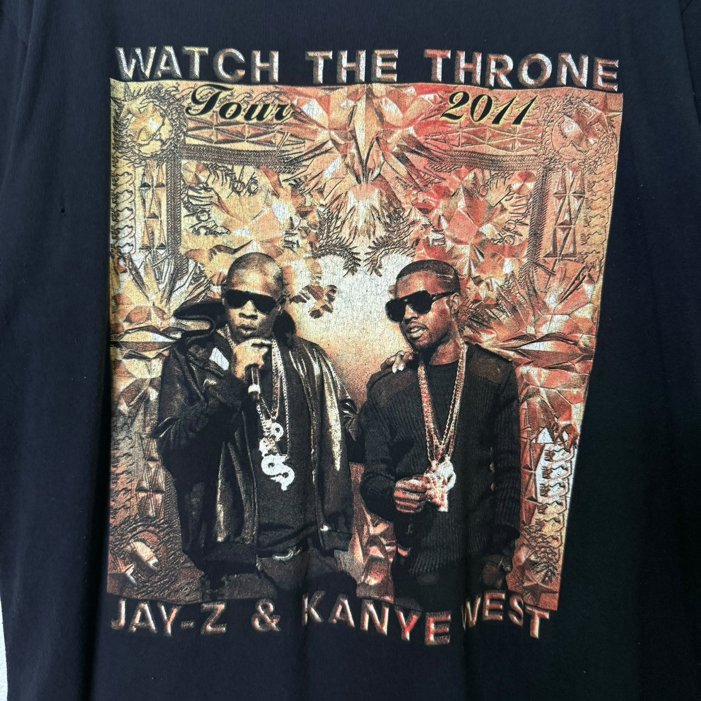 2011 Kanye West & Jay Z Watch The Throne T-Shirt Sz XL