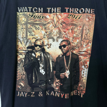 2011 Kanye West & Jay Z Watch The Throne T-Shirt Sz XL