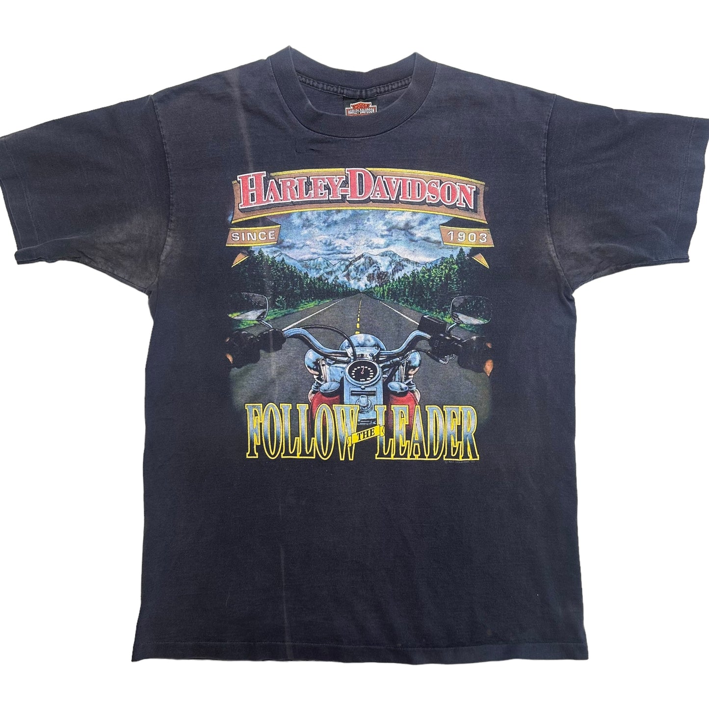 1991 Harley Davidson Motorcycle T-shirt Sz L (A5667)