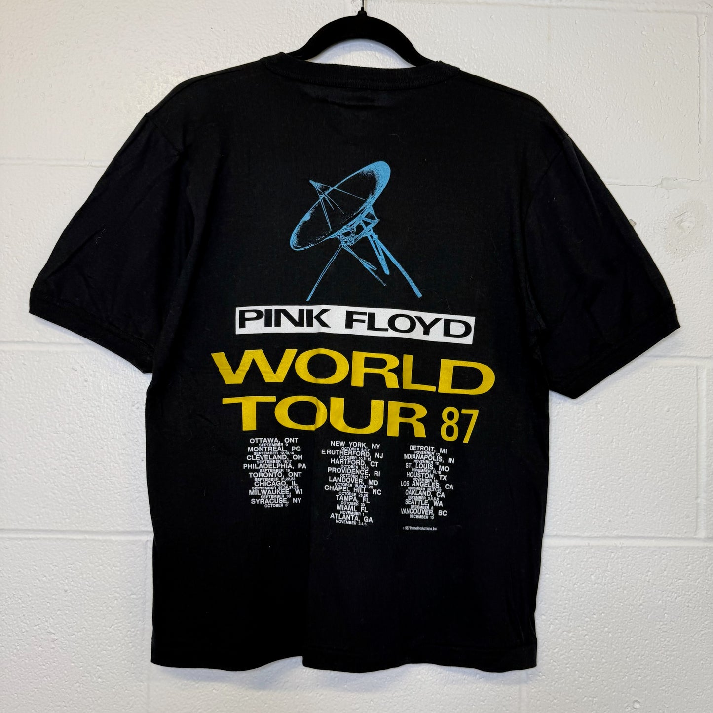 1987 Pink Floyd Band T-Shirt Sz M (B2840)