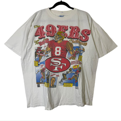 90s San Francisco 49ers Salem Comic NFL T-Shirt Sz XL (B2591)