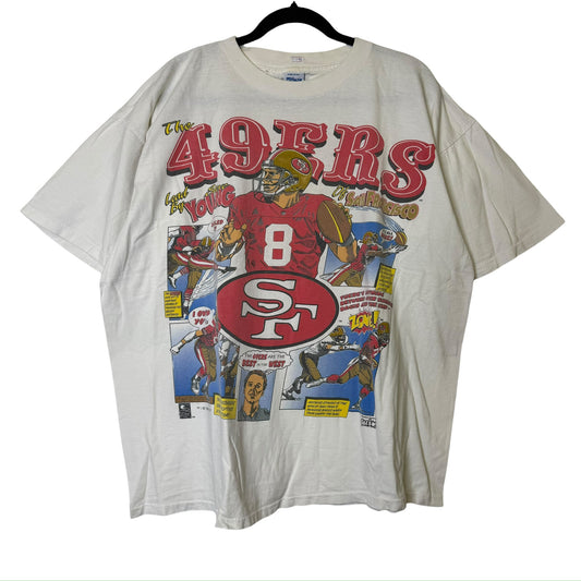 90s San Francisco 49ers Salem Comic NFL T-Shirt Sz XL (B2591)