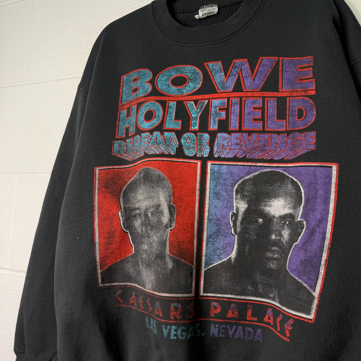 1993 Bowe vs Holyfield Caesars Palace Boxing Crewneck Sz XL