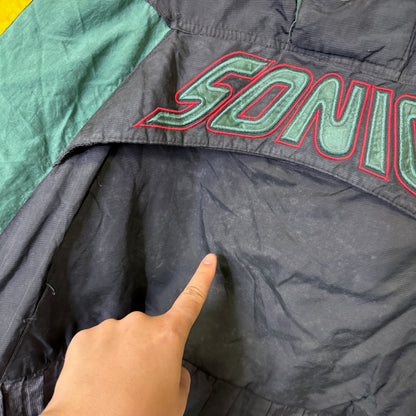 90’s Seattle Supersonics NBA Starter Jacket Sz L (B2489)