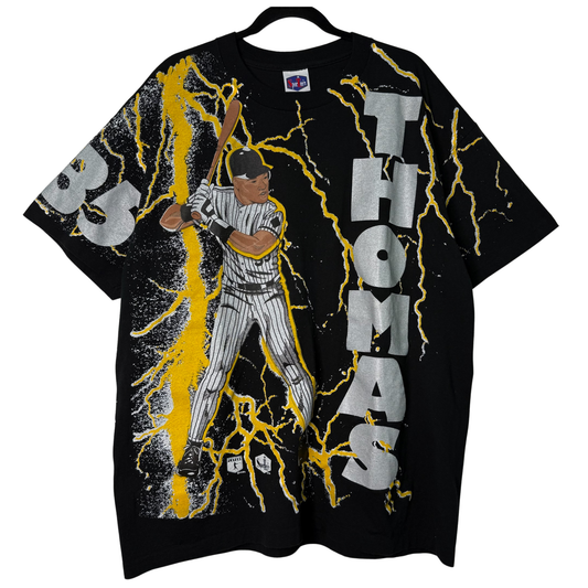 90s Chicago White Sox Frank Thomas MLB AOP T-Shirt Sz XL